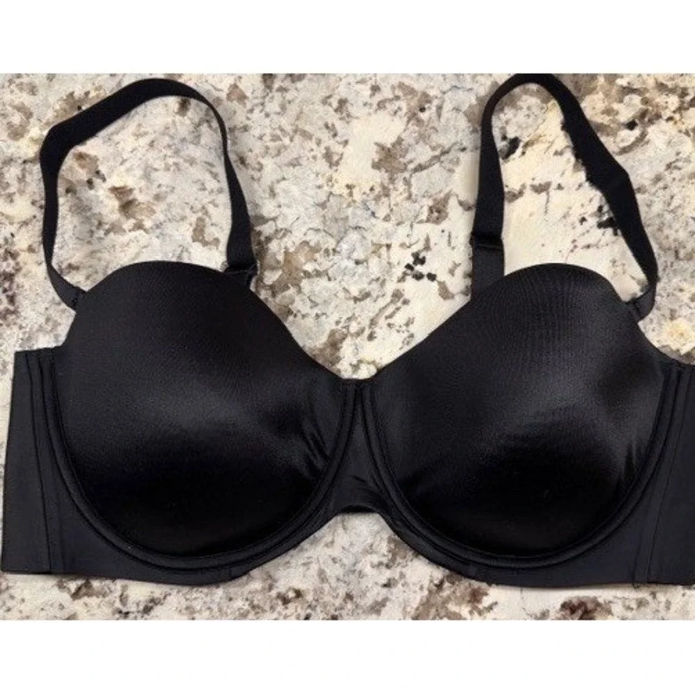 Soma Vanishing Strapless Bra Black Multi-way Underwire‎ 40DD